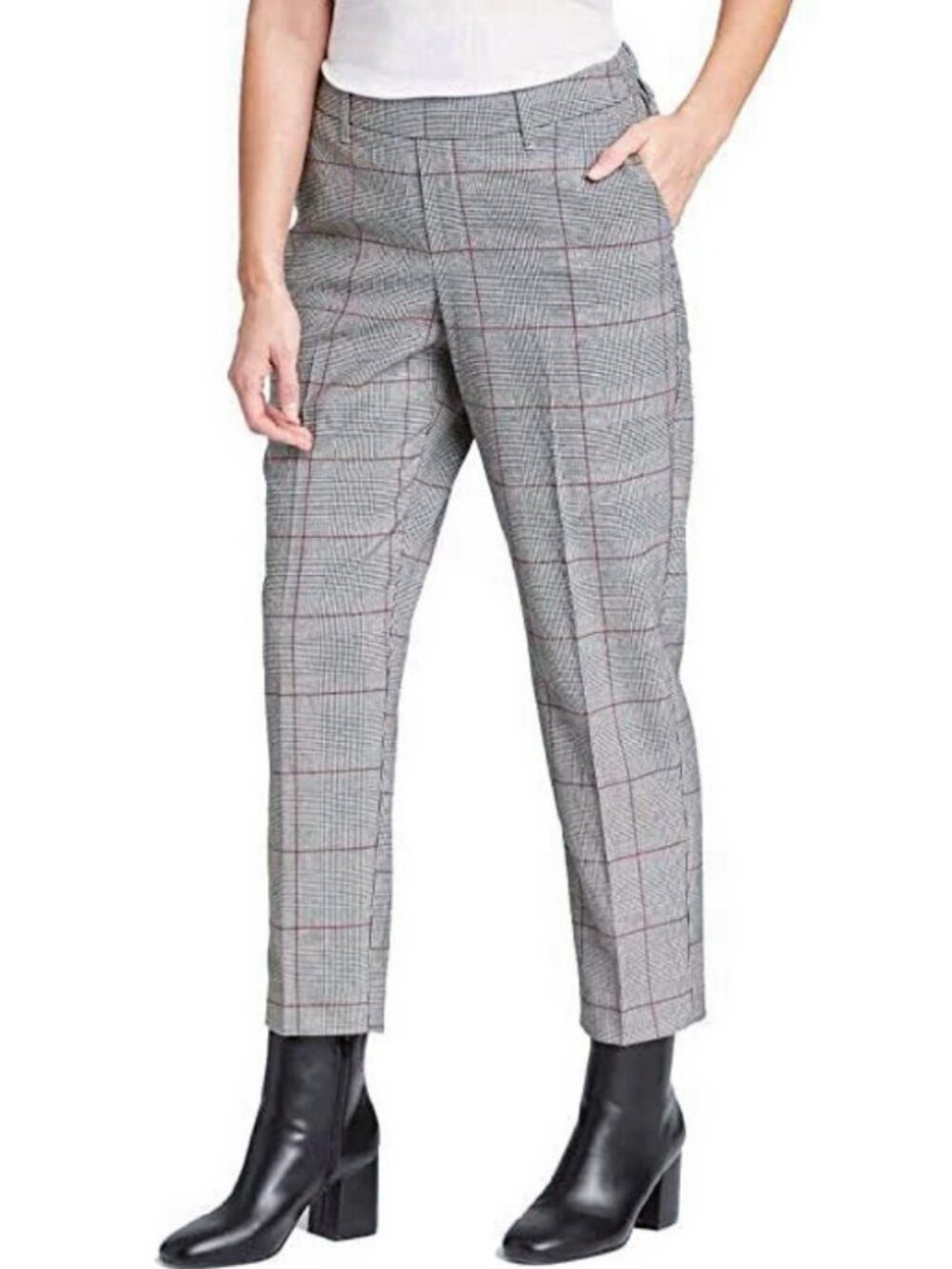 a new day Gray Glen Plaid Women’s Dress Pants NWOT